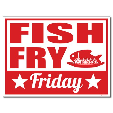 good friday fish fry sign